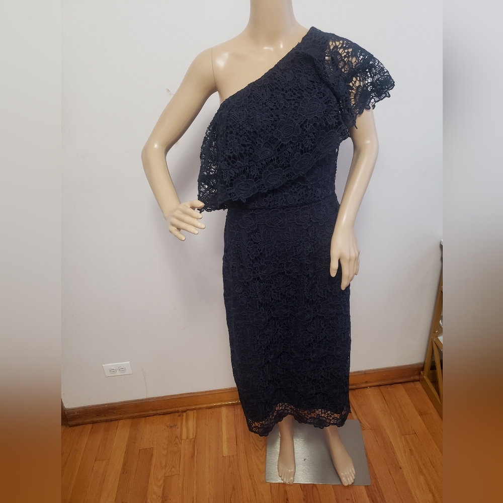 Nanette Lepore Women's One Shoulder Lace Dress~ Size 8